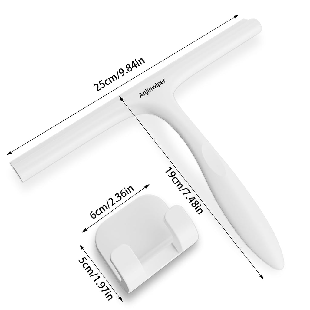 Fensterwischer mit Halterung (Perfekt für Dusche, Fenster,Glas)