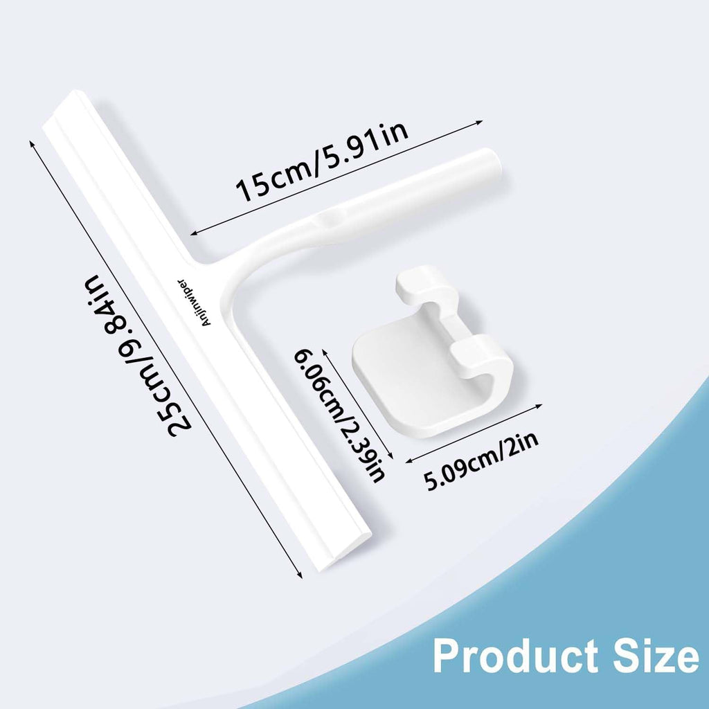 Fensterwischer mit Halterung (Perfekt für Dusche, Fenster,Glas)