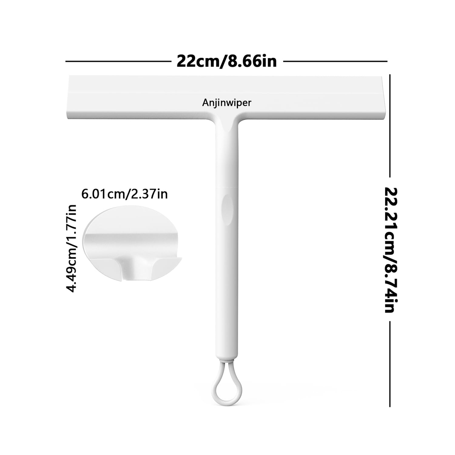 Silikon-Duschabstreifer für Glastüren und Autofenster