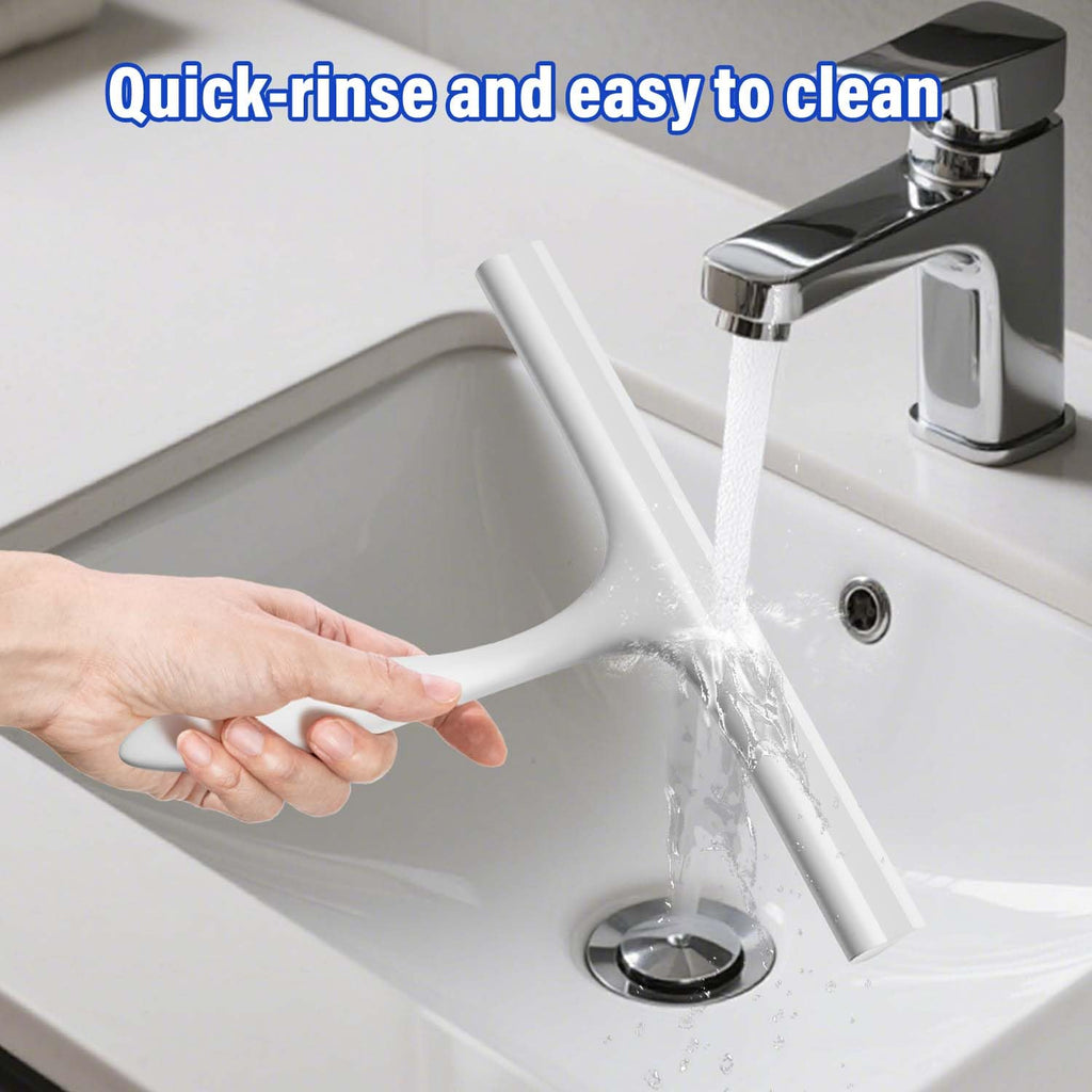 Fensterwischer mit Halterung (Perfekt für Dusche, Fenster,Glas)