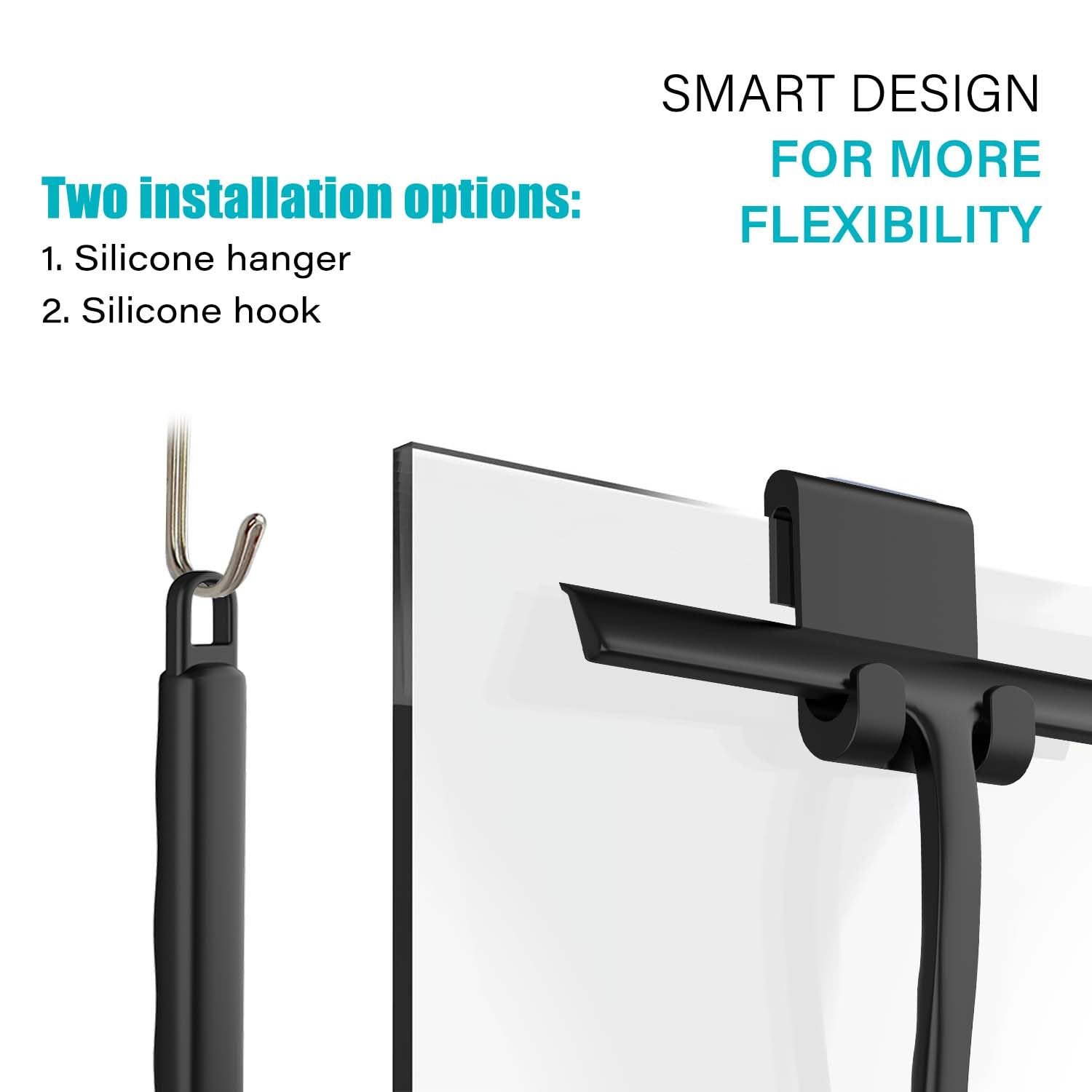 Silikon-Duschabstreifer für Glastüren und Autofenster