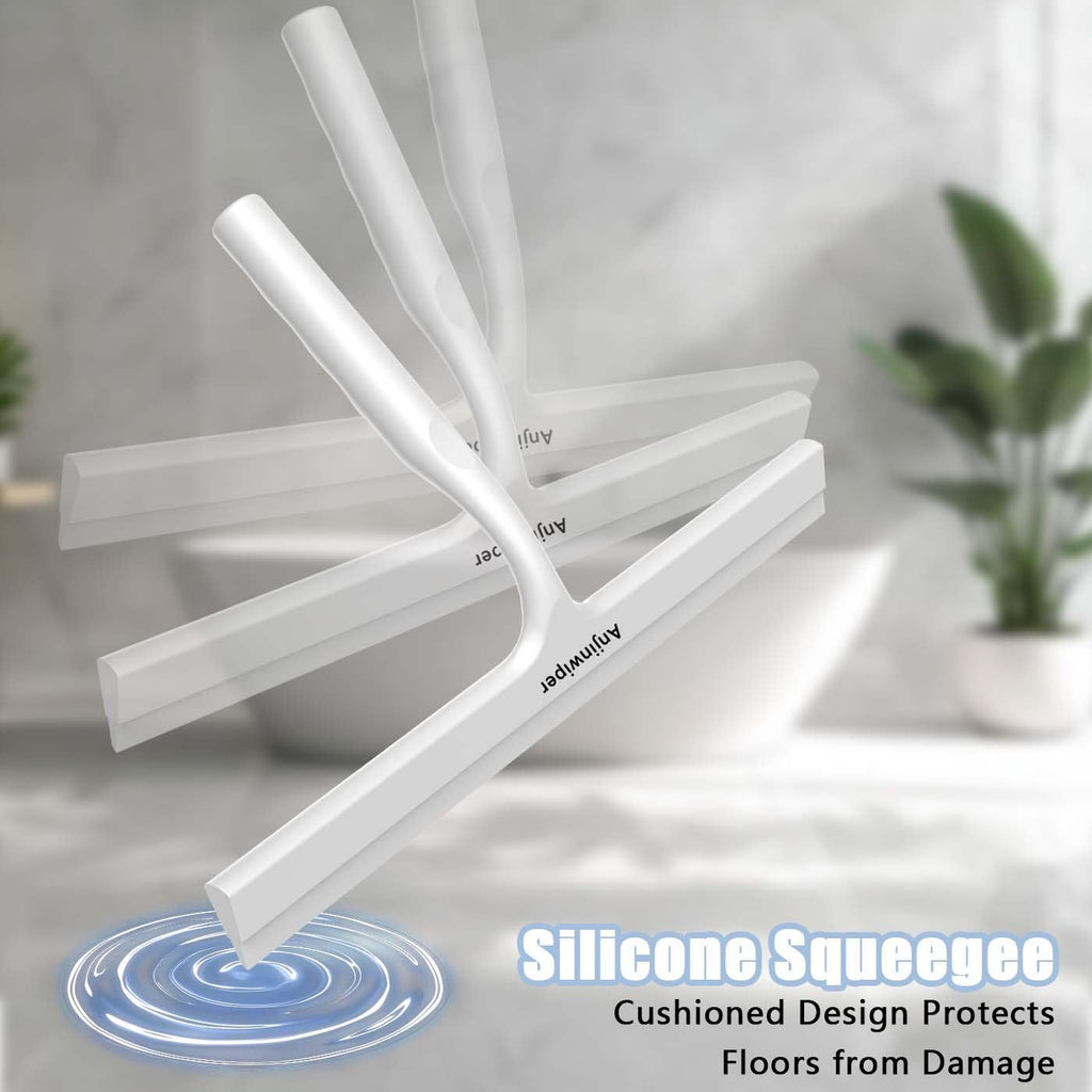 Fensterwischer mit Halterung (Perfekt für Dusche, Fenster,Glas)