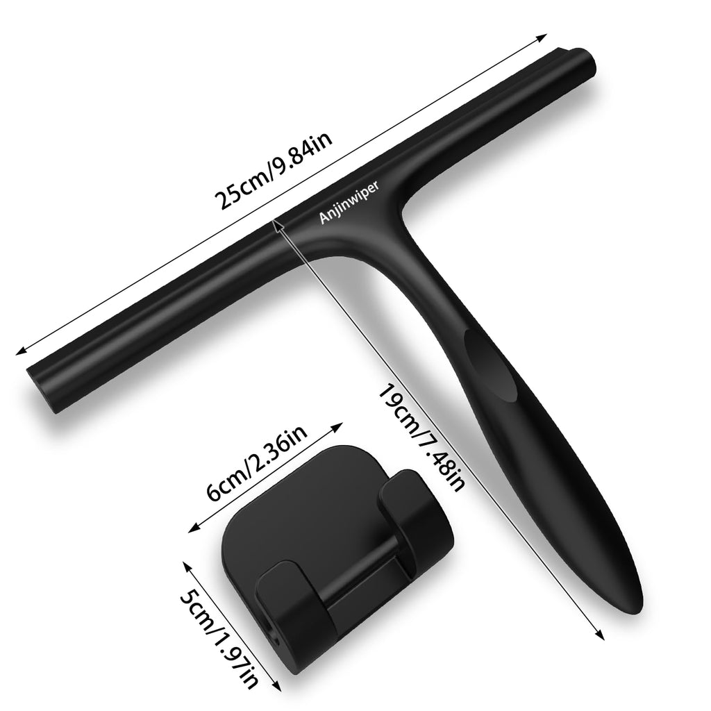 Fensterwischer mit Halterung (Perfekt für Dusche, Fenster,Glas)