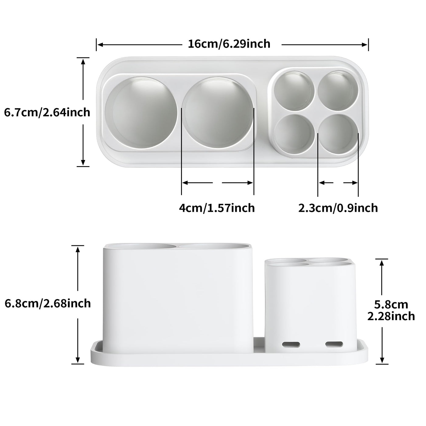 Toothbrush Holder Caddy for Electric Toothbrush