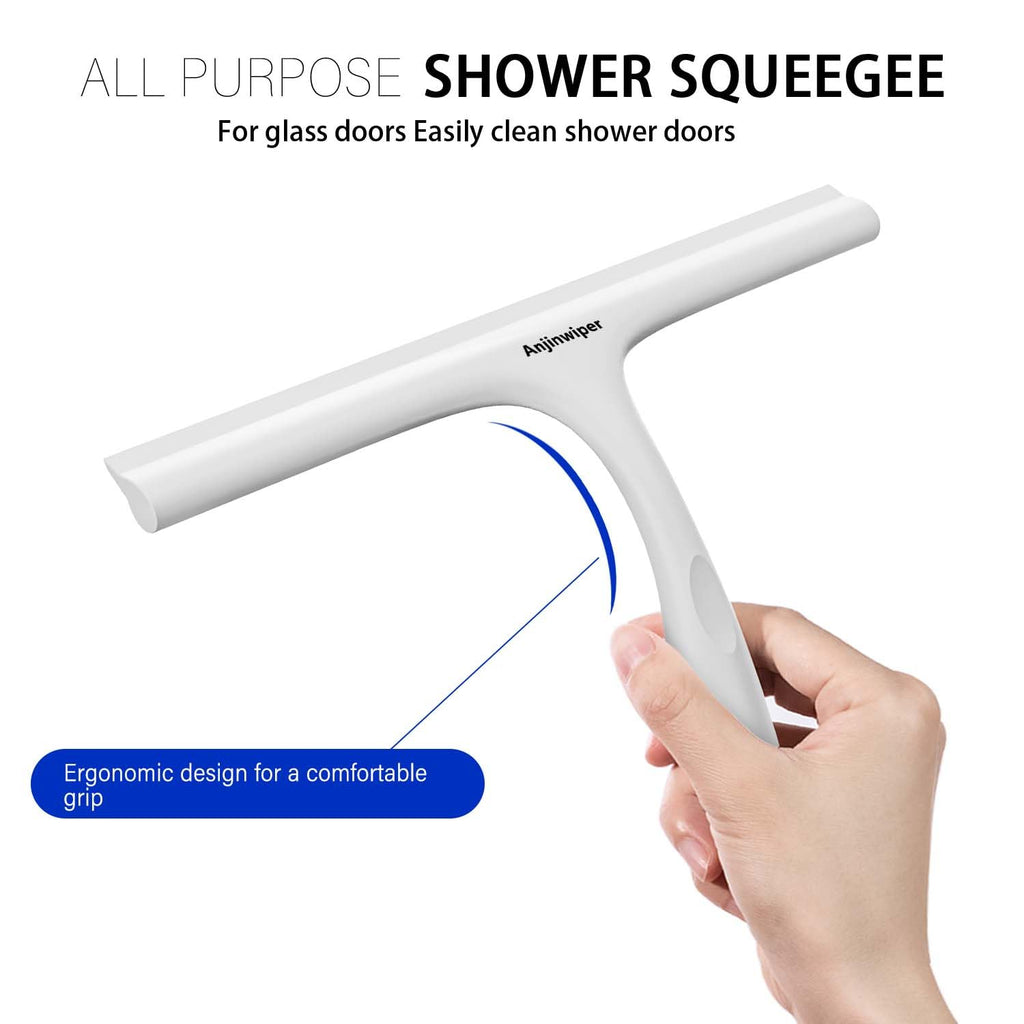 Fensterwischer mit Halterung (Perfekt für Dusche, Fenster,Glas)