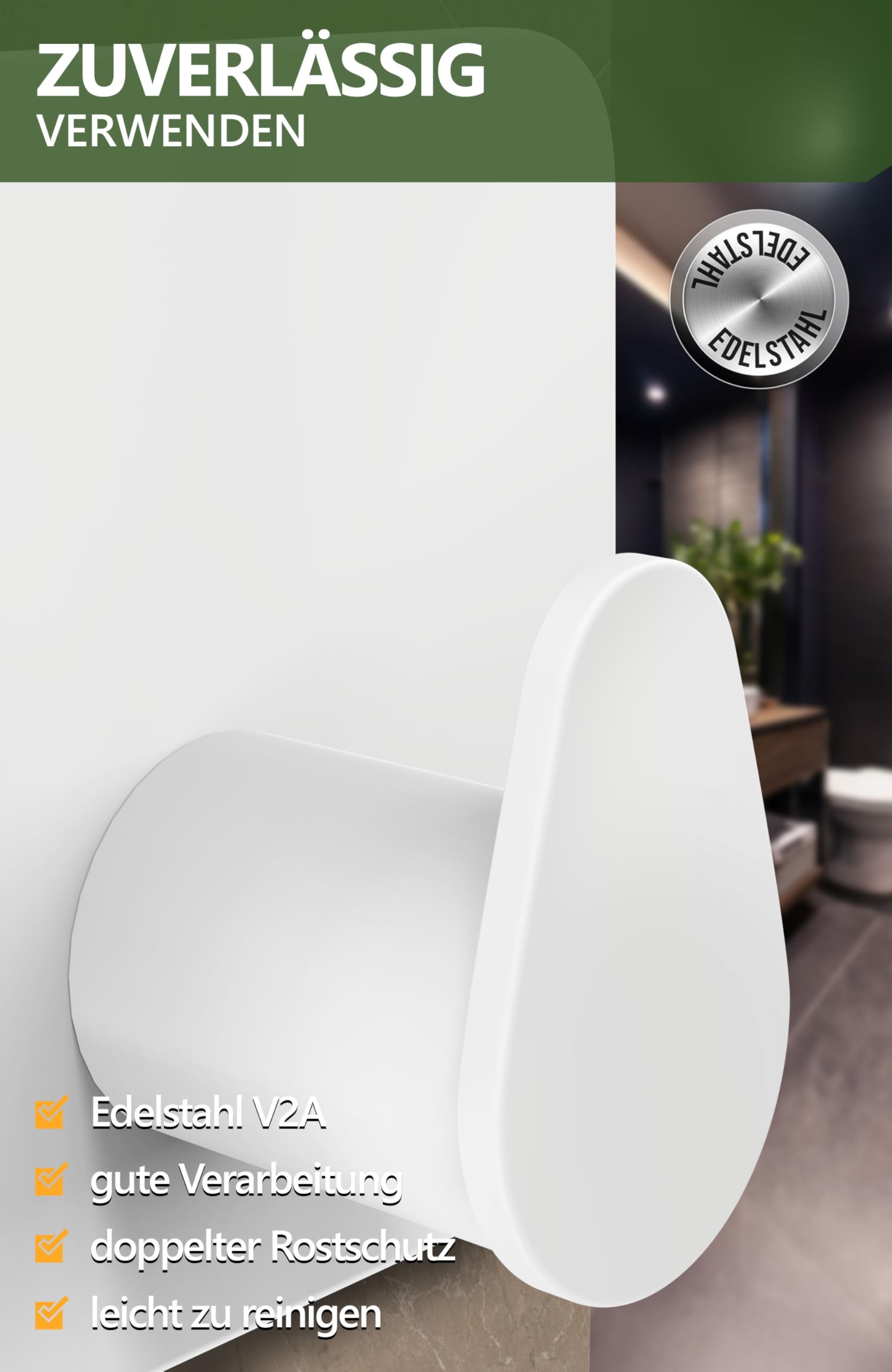 Handtuchhalter ohne Bohren - 4smile