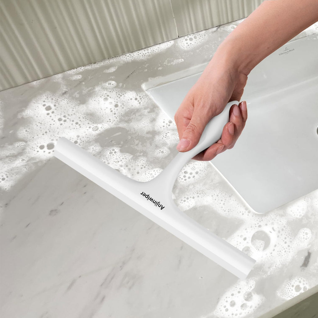 Fensterwischer mit Halterung (Perfekt für Dusche, Fenster,Glas)