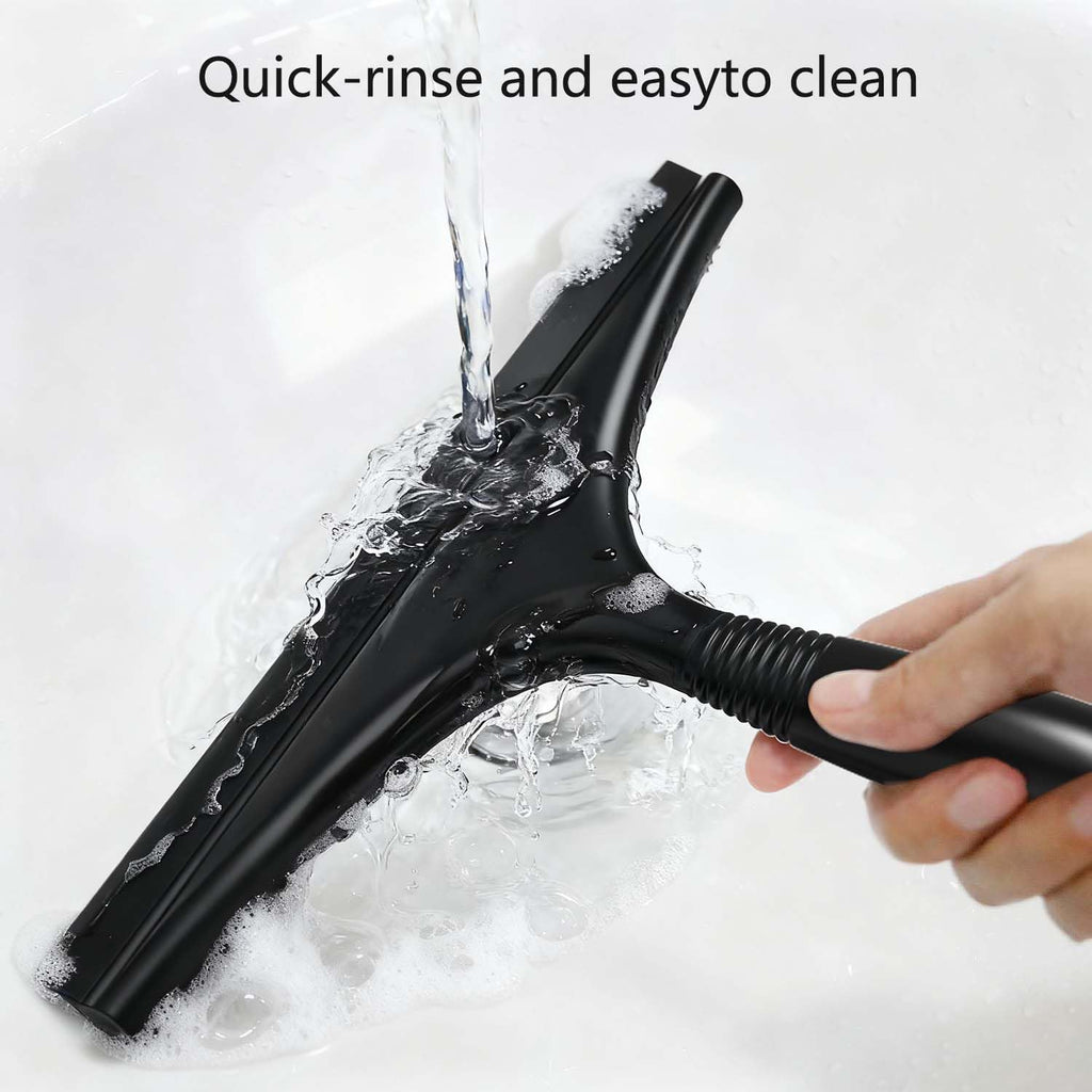 Fensterwischer mit Halterung (Perfekt für Dusche, Fenster,Glas)