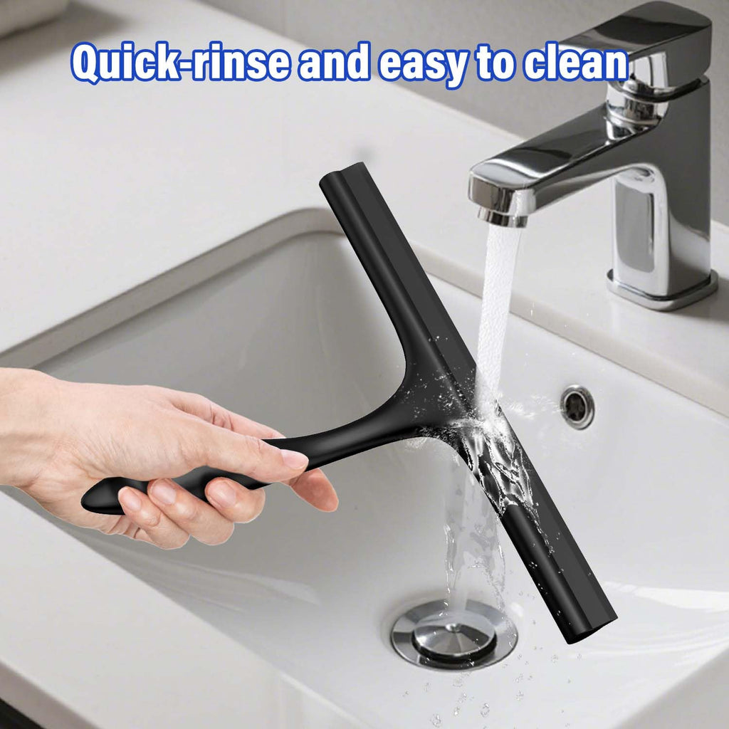 Fensterwischer mit Halterung (Perfekt für Dusche, Fenster,Glas)