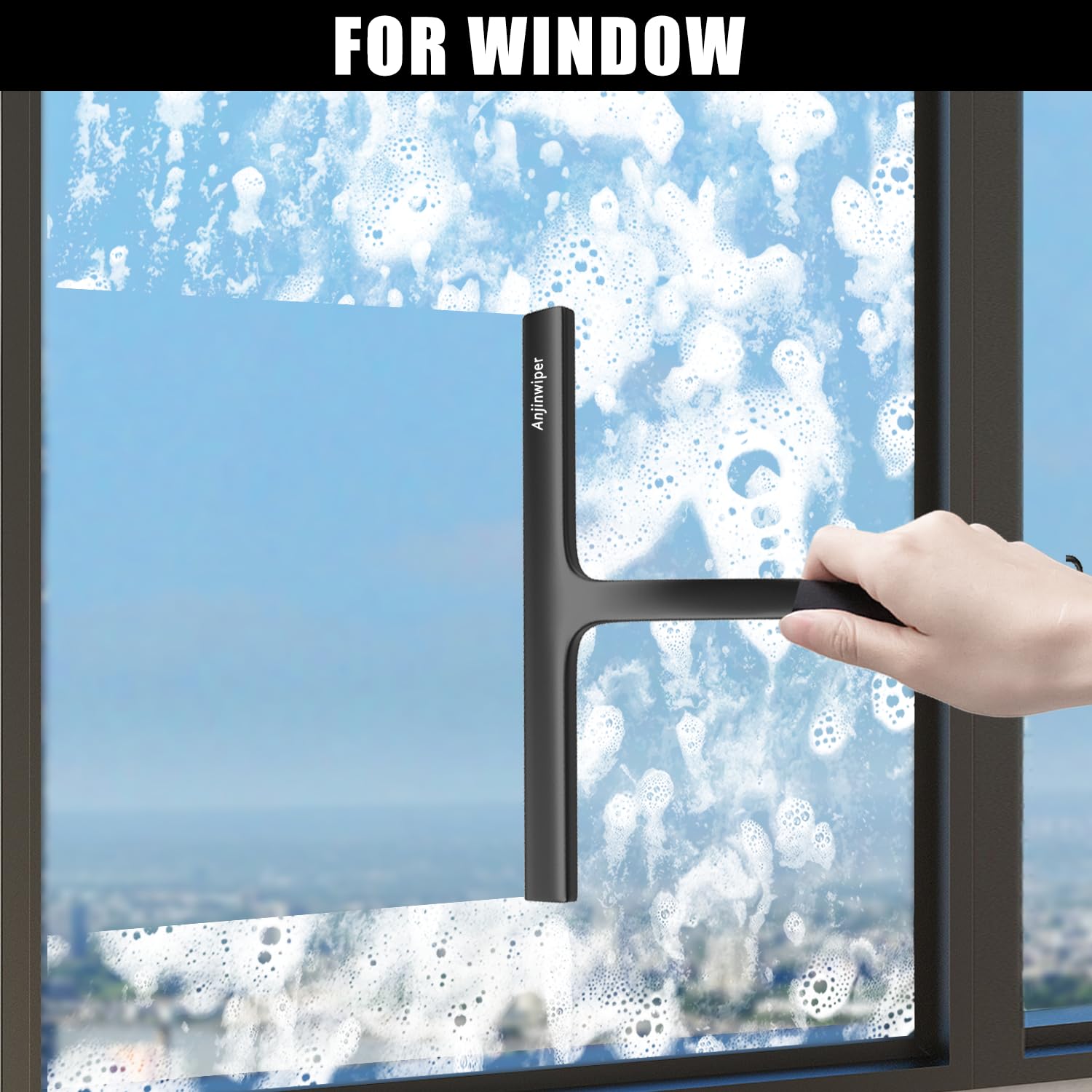 Silikon-Duschabstreifer für Glastüren und Autofenster