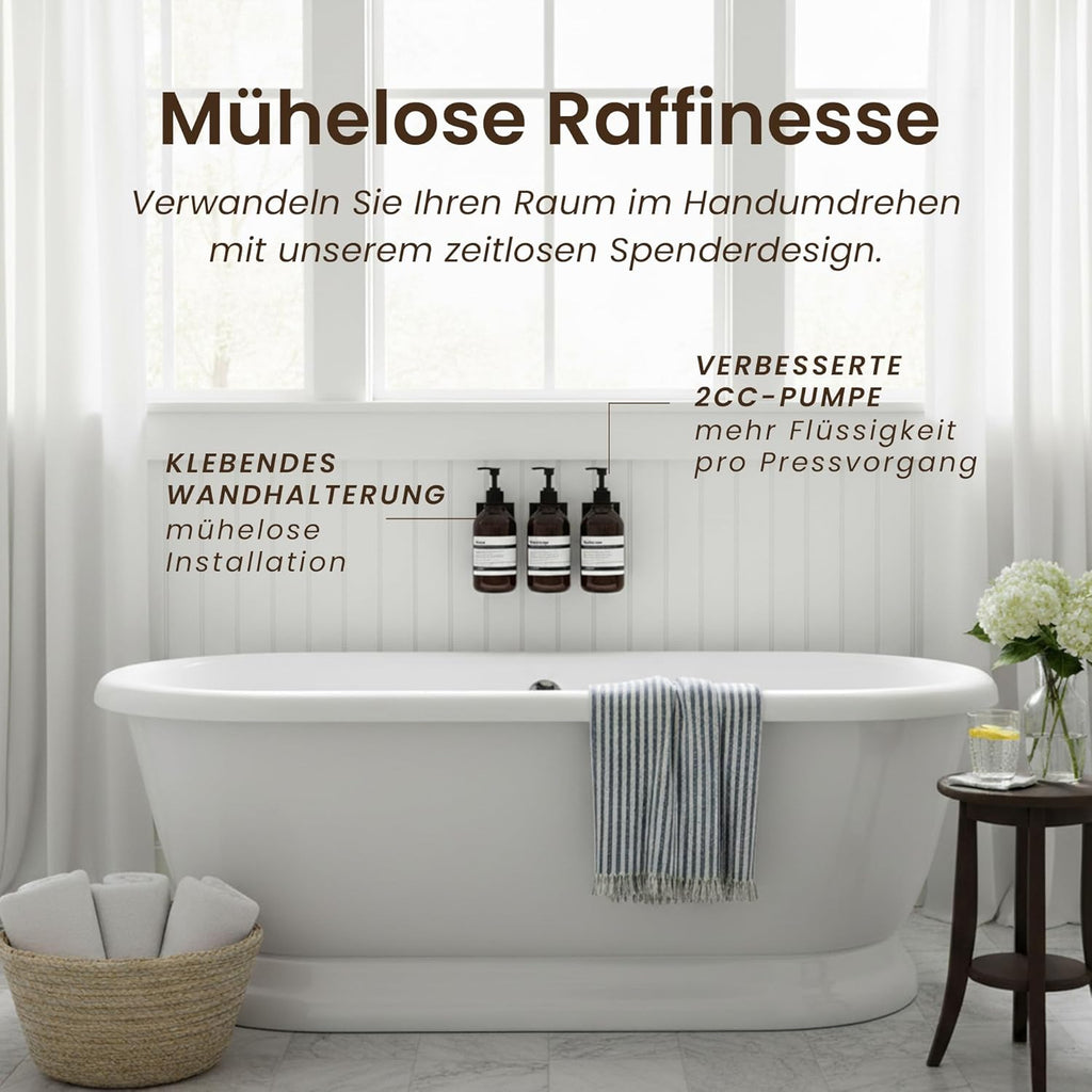 MaisoNovo Shampoo Flaschen zum Befüllen - Seifenspender