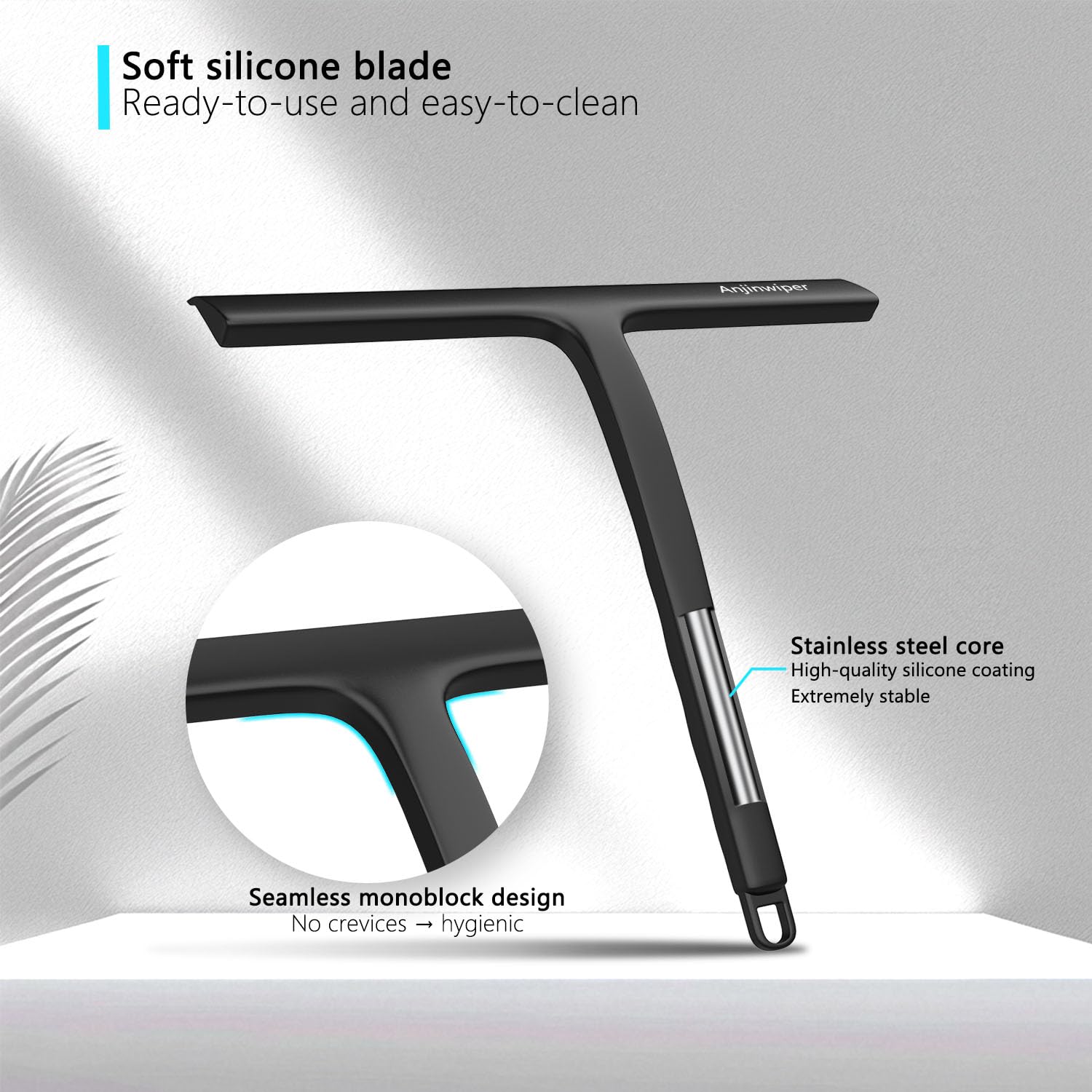 Silikon-Duschabstreifer für Glastüren und Autofenster