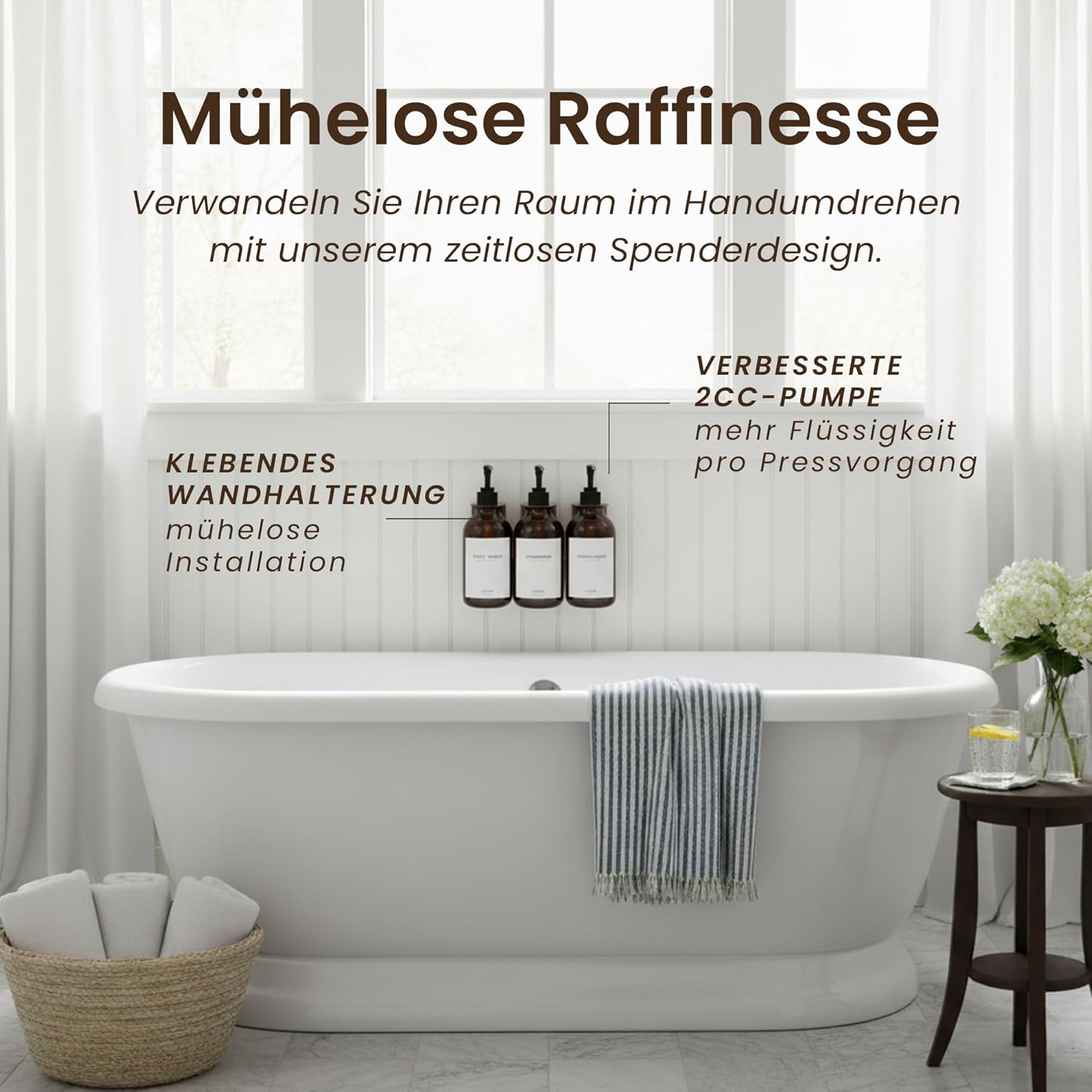 MaisoNovo Shampoo Flaschen zum Befüllen - Seifenspender