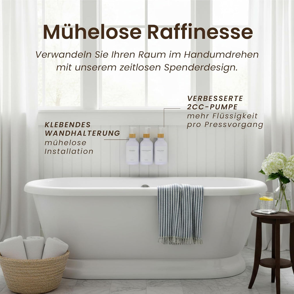 MaisoNovo Shampoo Flaschen zum Befüllen - Seifenspender