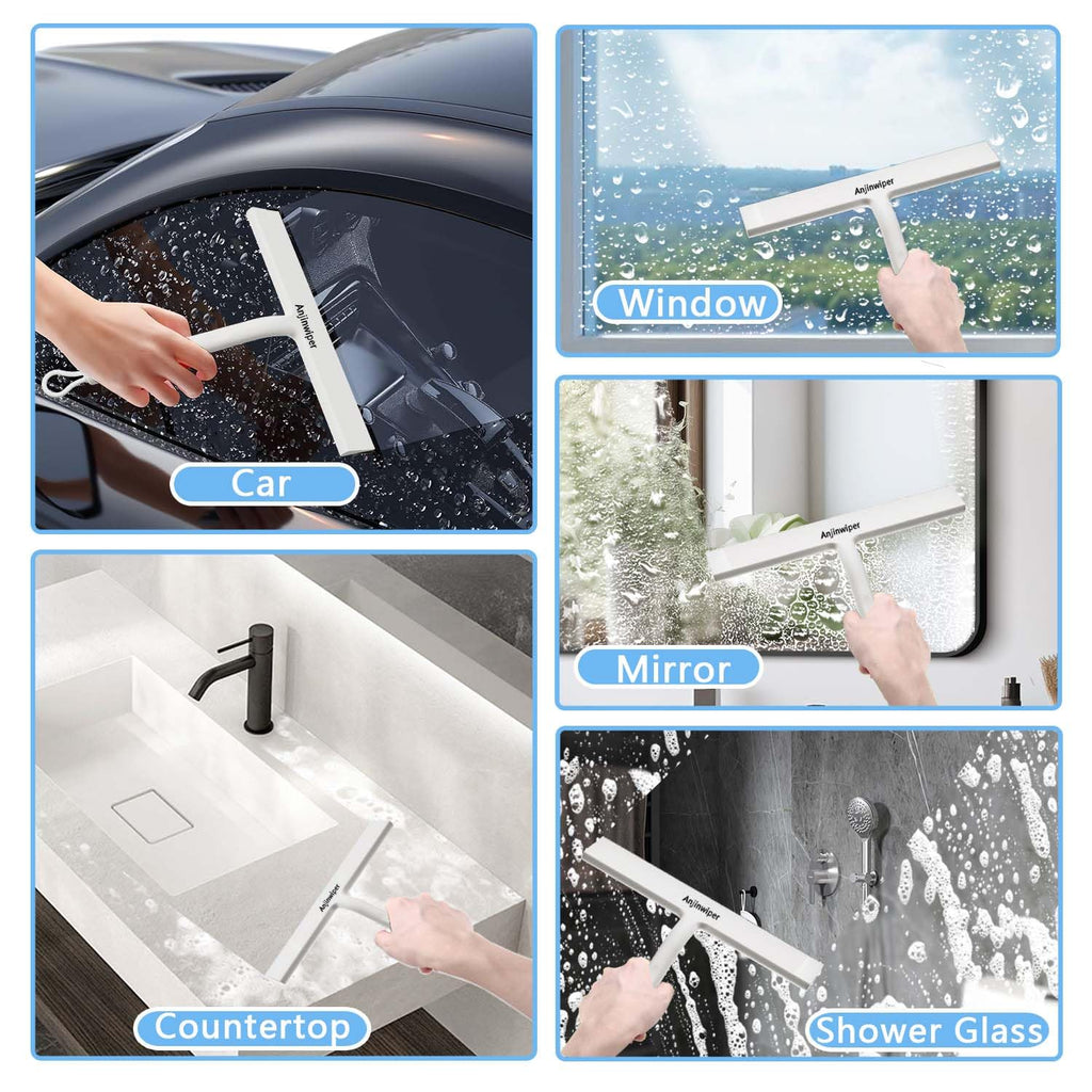 Silikon-Duschabstreifer für Glastüren und Autofenster