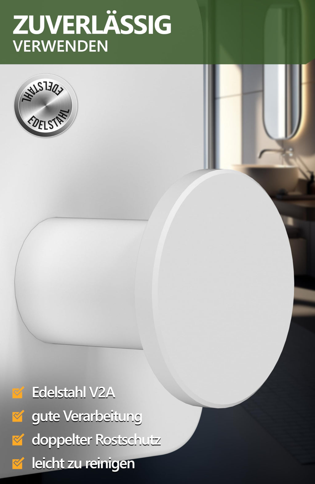 Handtuchhalter ohne Bohren - 4smile