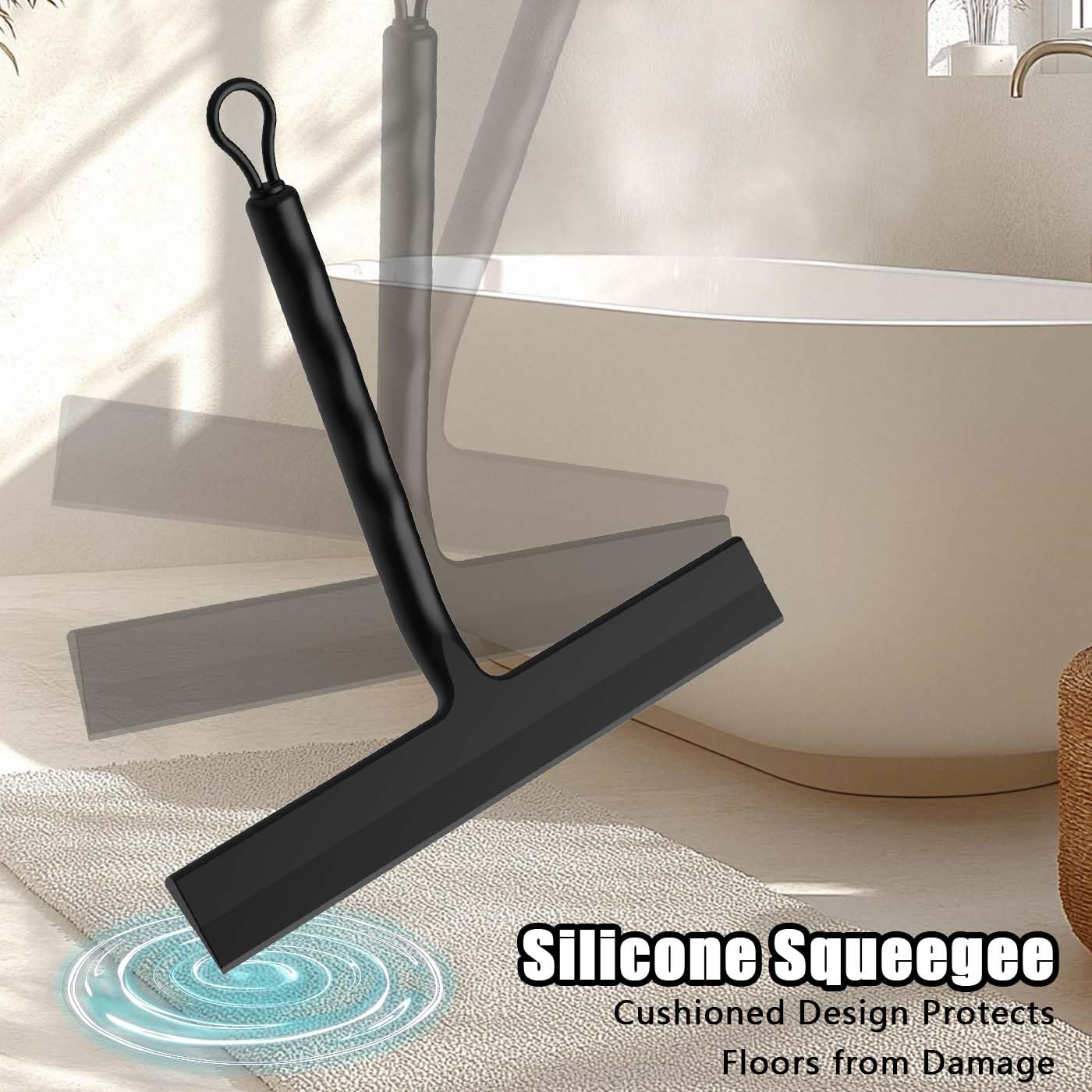 Silikon-Duschabstreifer für Glastüren und Autofenster