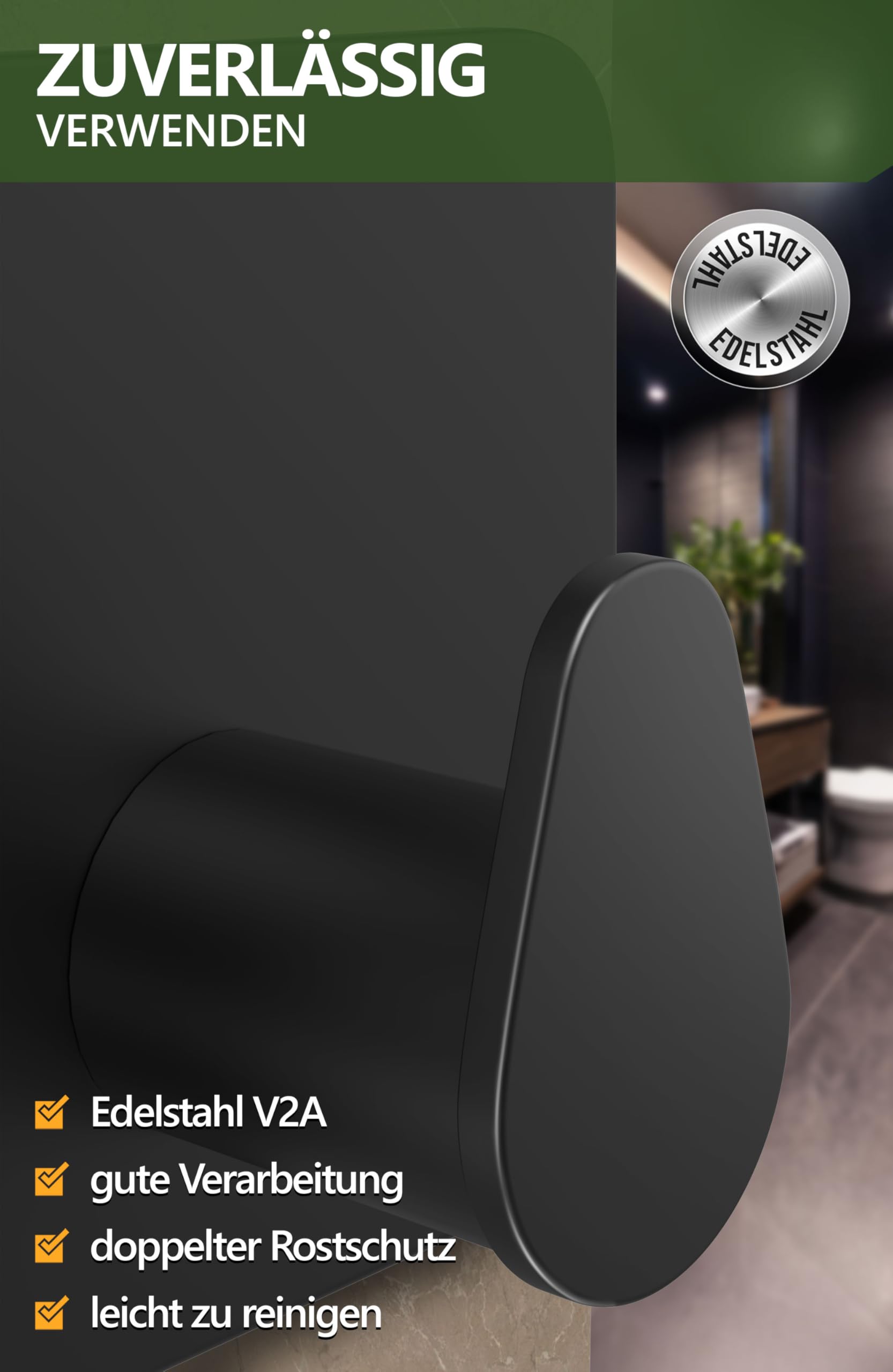 Handtuchhalter ohne Bohren - 4smile