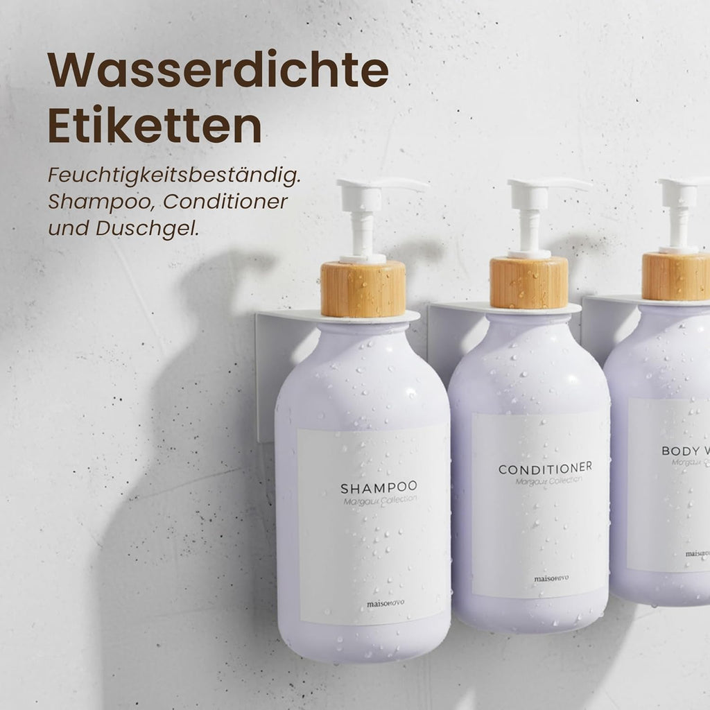 MaisoNovo Shampoo Flaschen zum Befüllen - Seifenspender