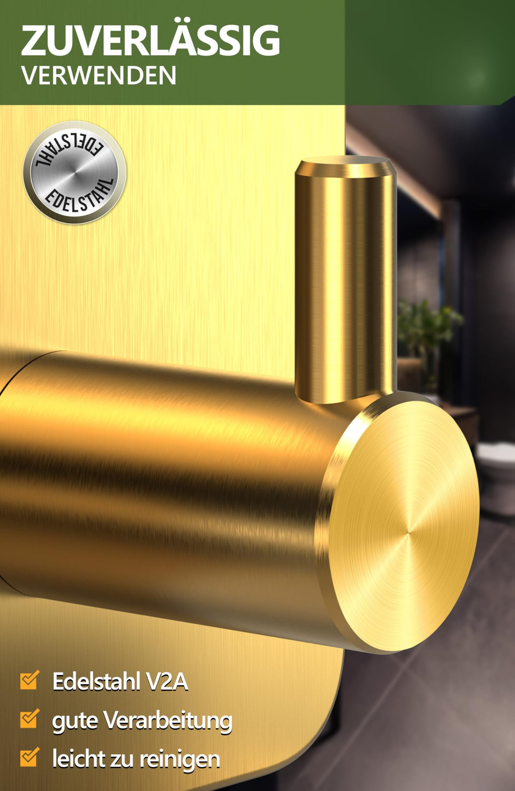 Handtuchhalter ohne Bohren - 4smile