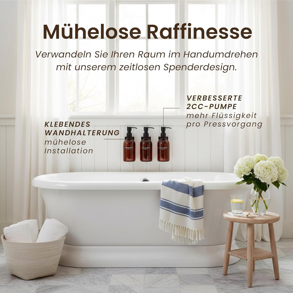 MaisoNovo Shampoo Flaschen zum Befüllen - Seifenspender