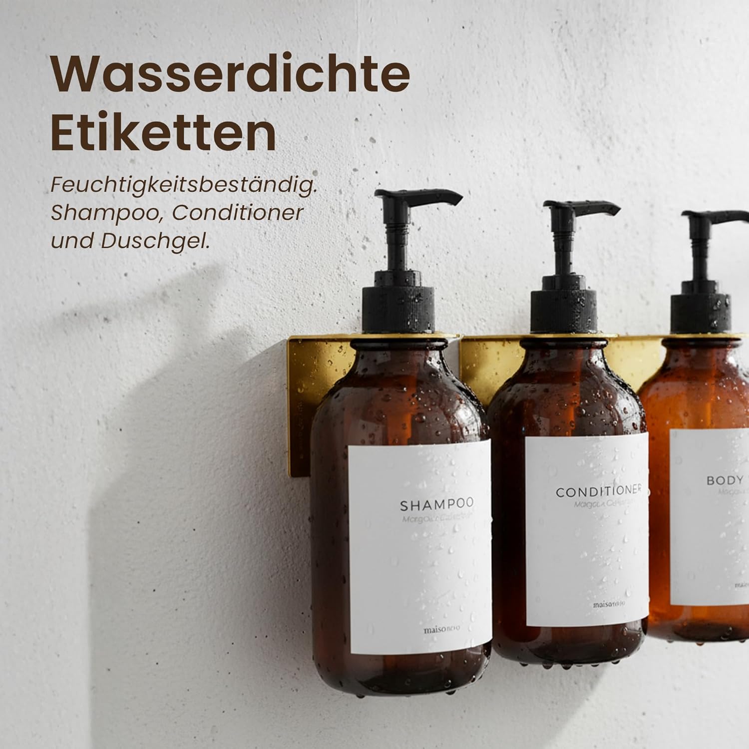 MaisoNovo Shampoo Flaschen zum Befüllen - Seifenspender