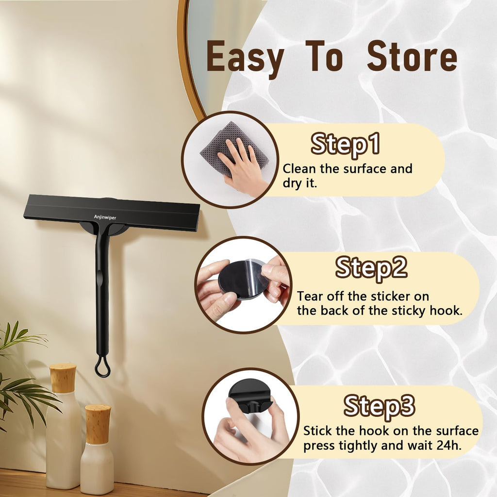 Silikon-Duschabstreifer für Glastüren und Autofenster