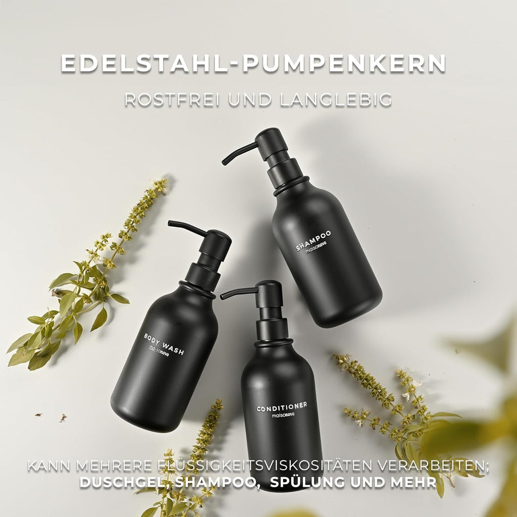 MaisoNovo Shampoo Flaschen zum Befüllen - Seifenspender