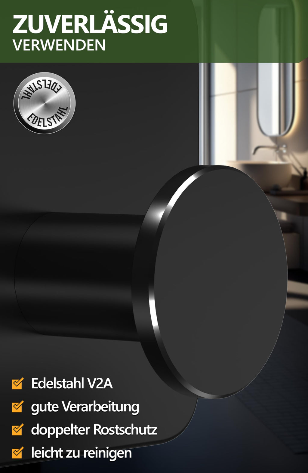 Handtuchhalter ohne Bohren - 4smile