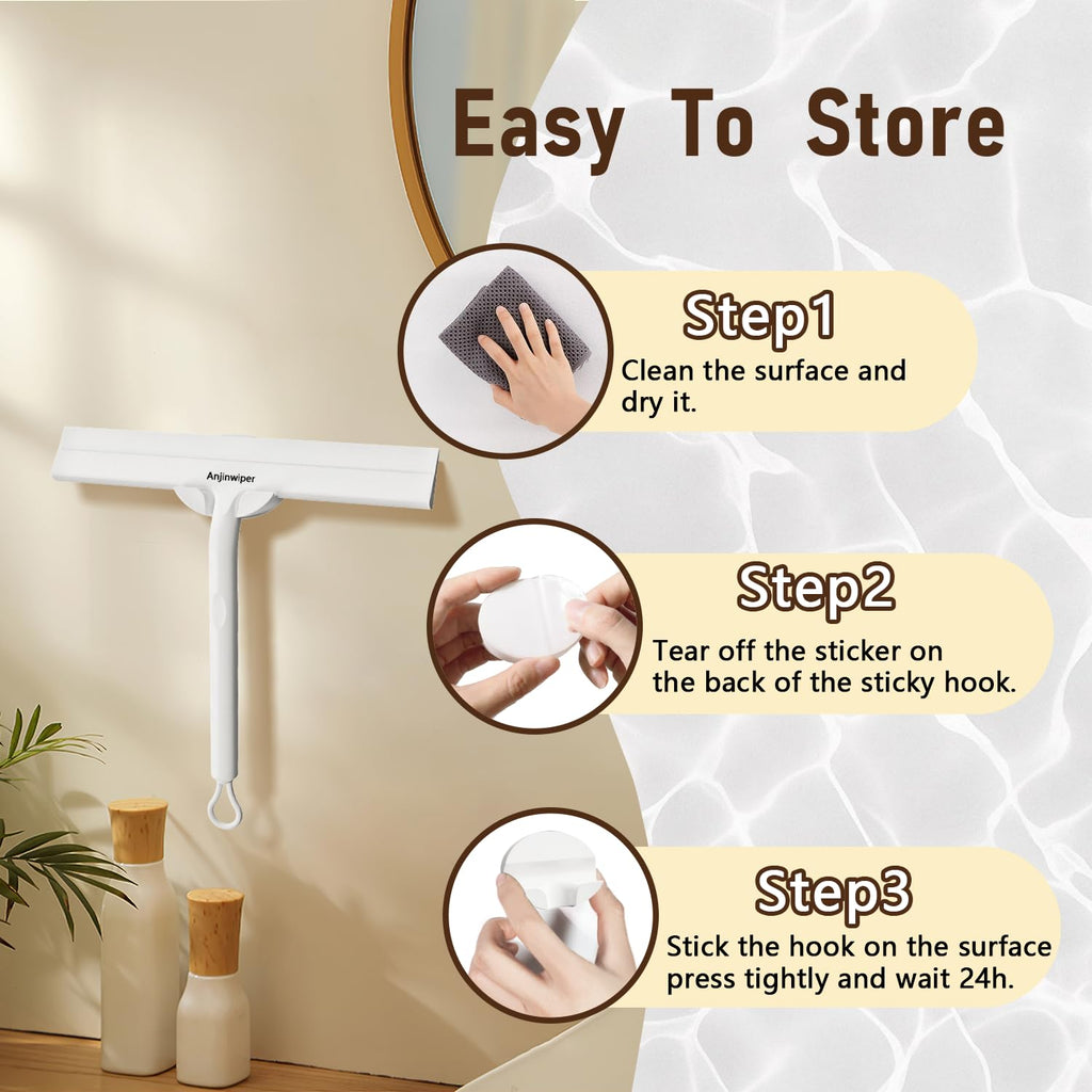 Silikon-Duschabstreifer für Glastüren und Autofenster