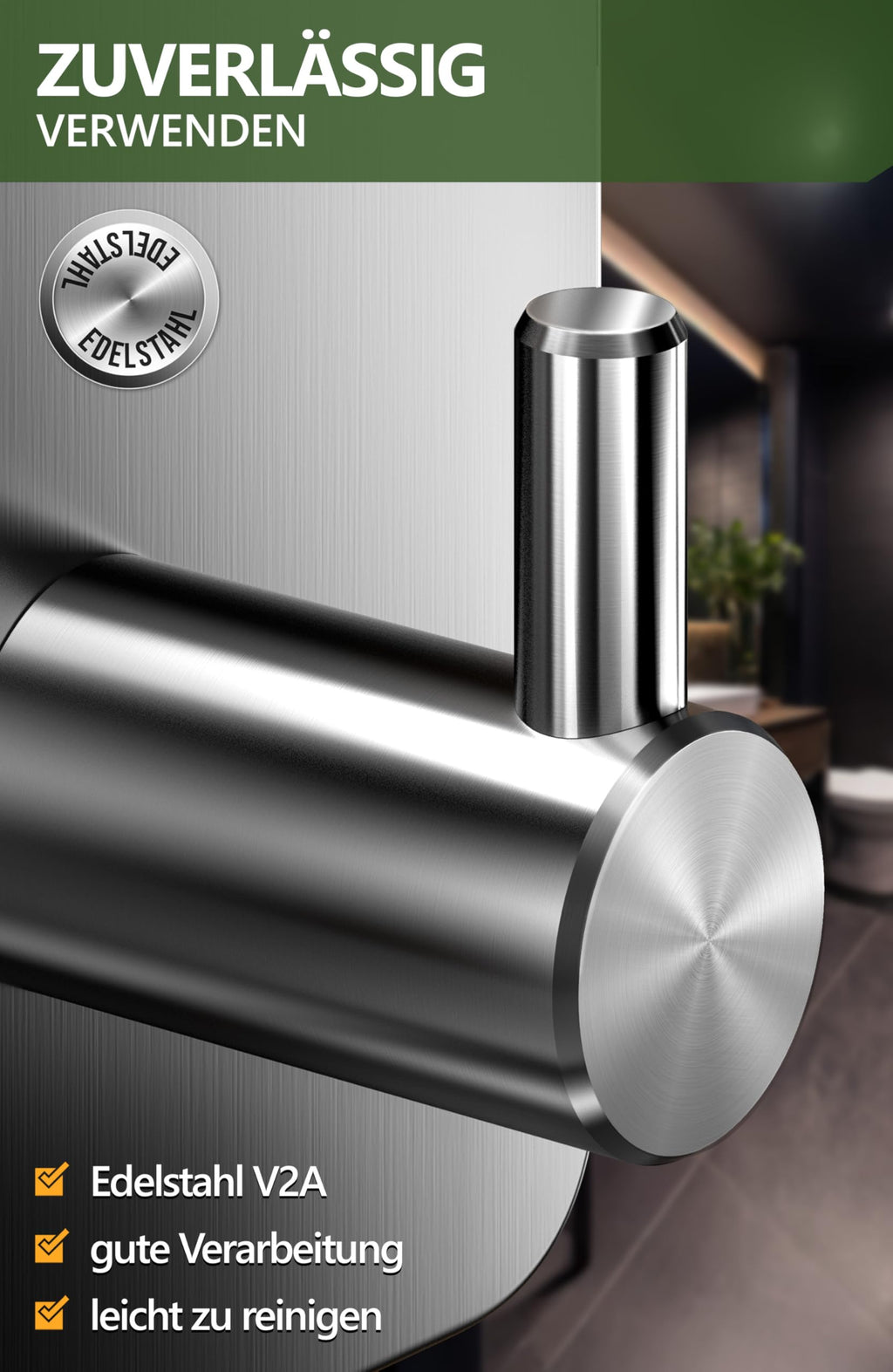 Handtuchhalter ohne Bohren - 4smile