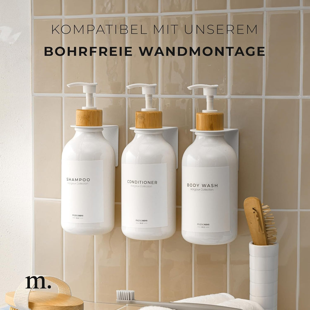 MaisoNovo Shampoo Flaschen zum Befüllen - Seifenspender