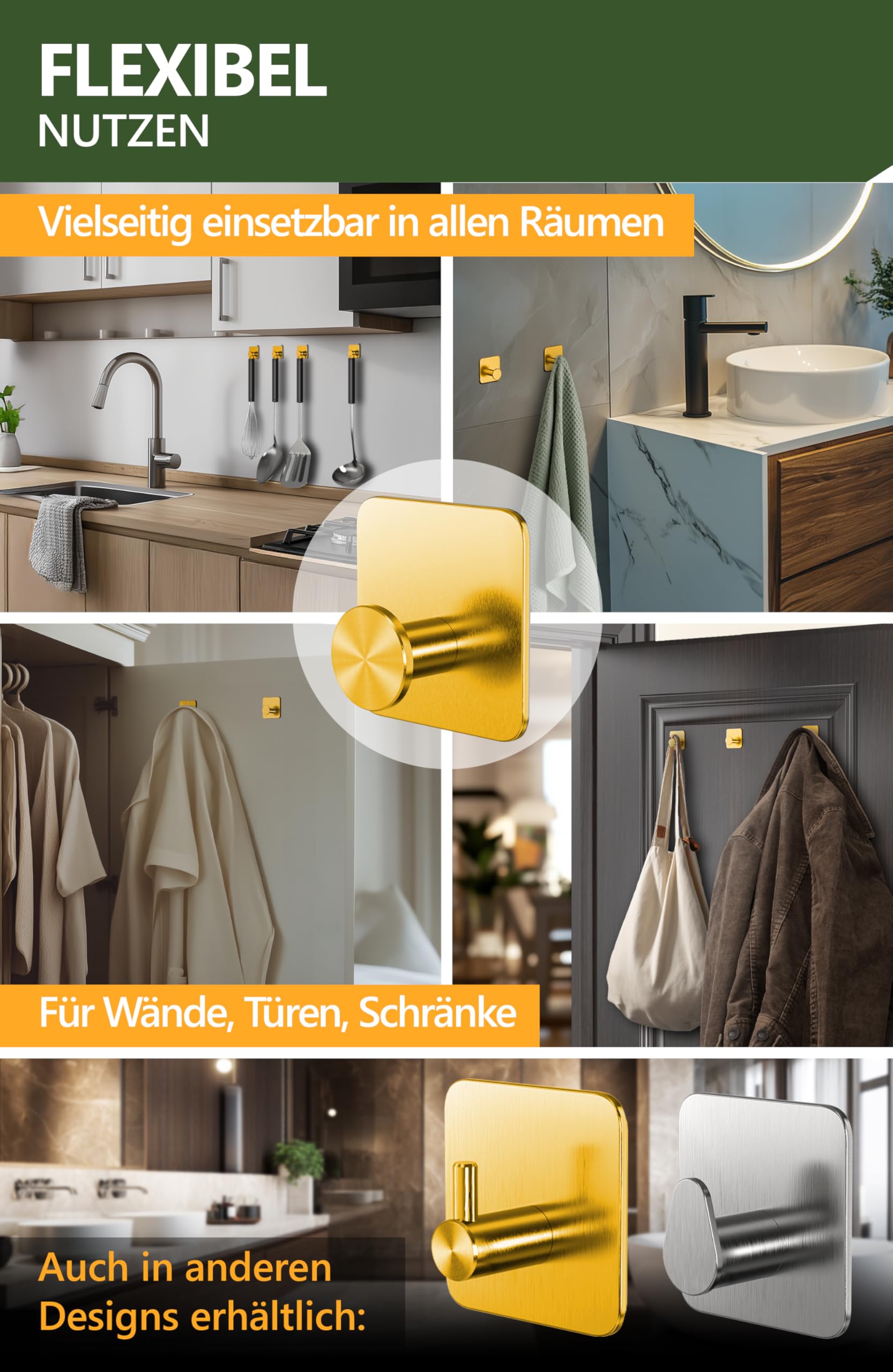 Handtuchhalter ohne Bohren - 4smile