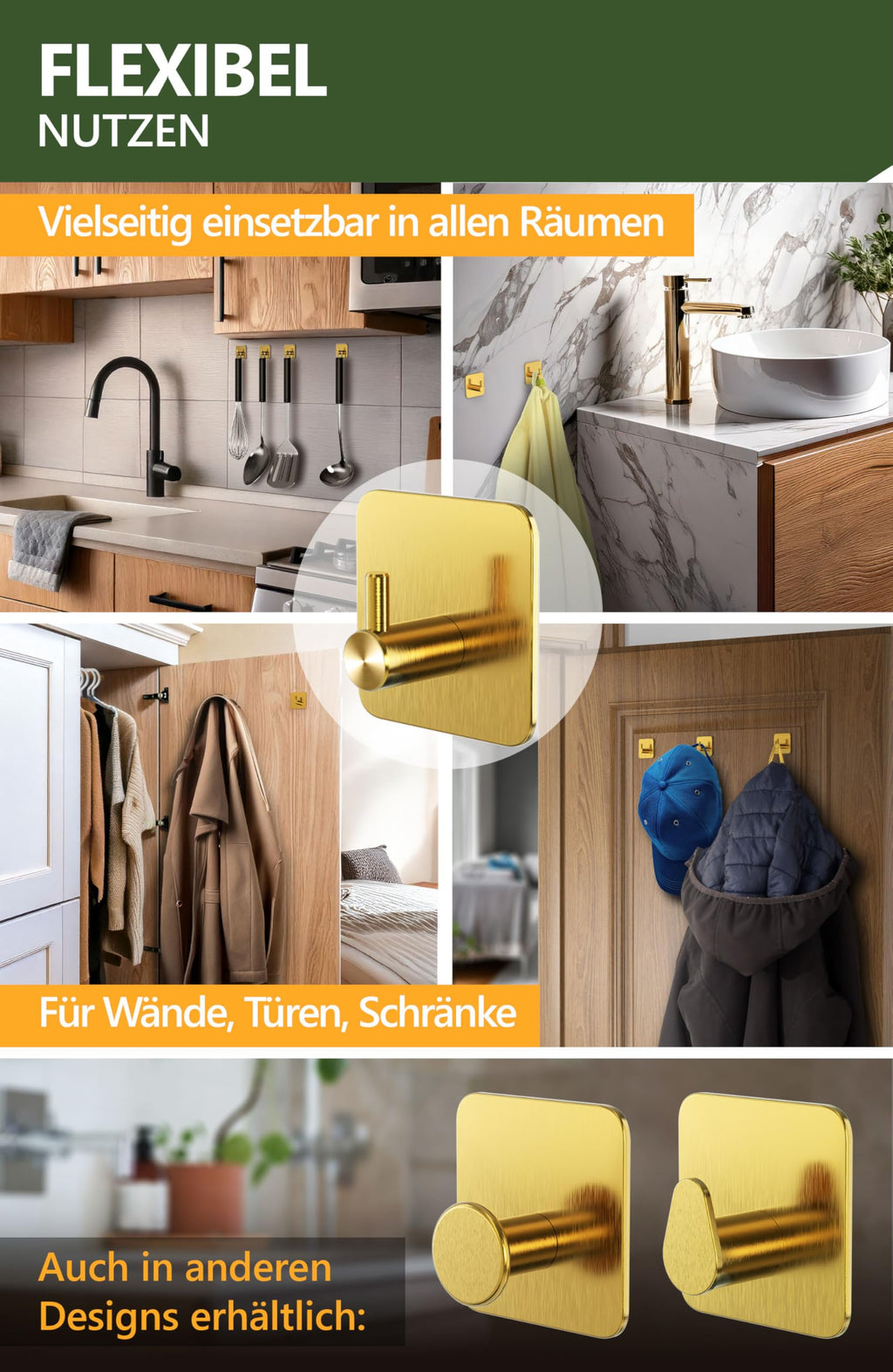 Handtuchhalter ohne Bohren - 4smile