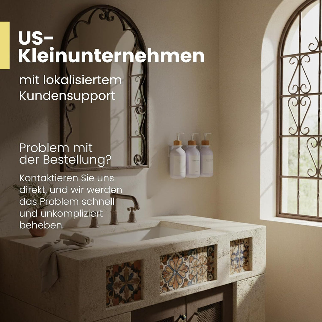 MaisoNovo Shampoo Flaschen zum Befüllen - Seifenspender