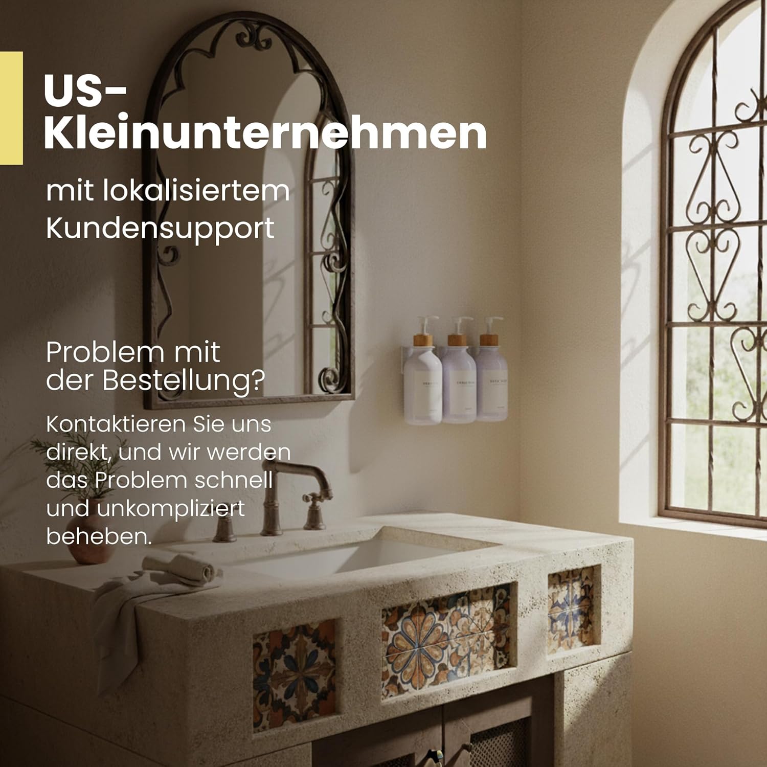 MaisoNovo Shampoo Flaschen zum Befüllen - Seifenspender