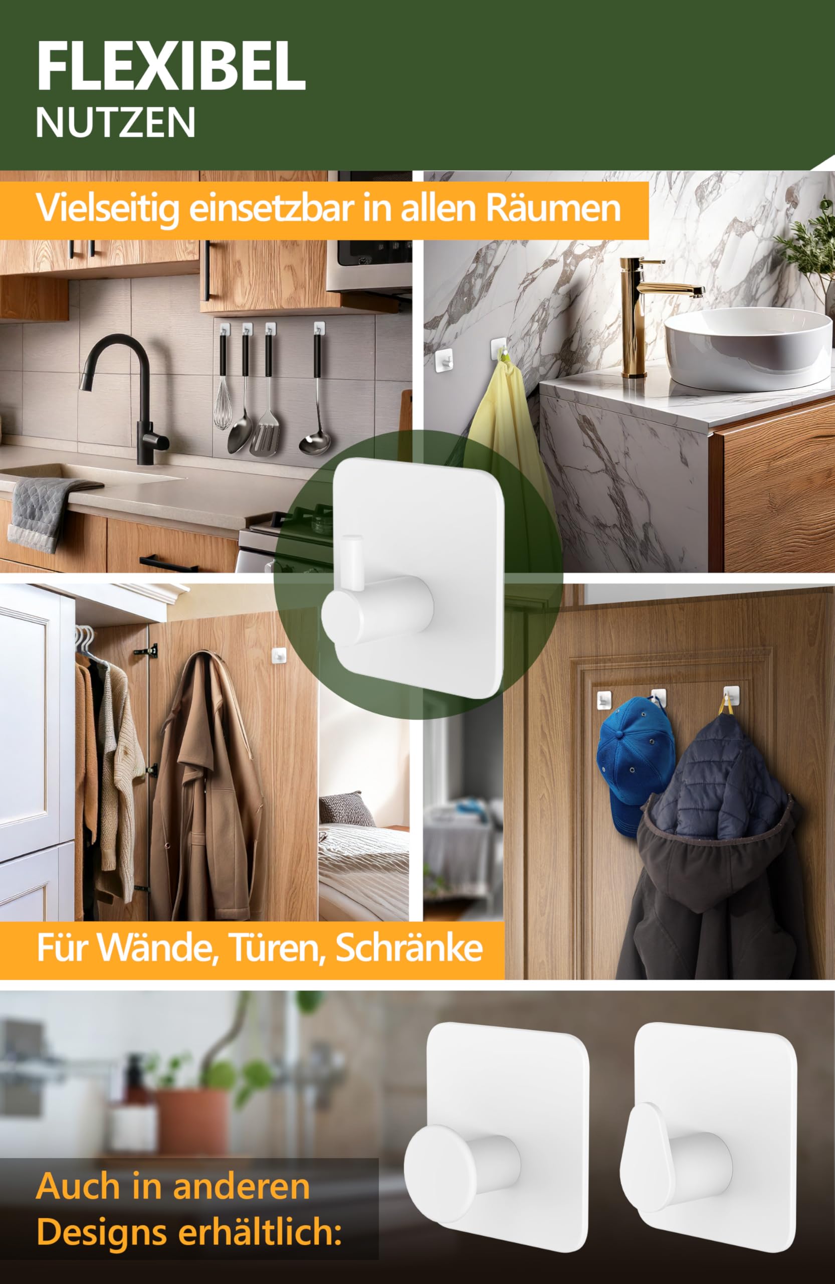 Handtuchhalter ohne Bohren - 4smile