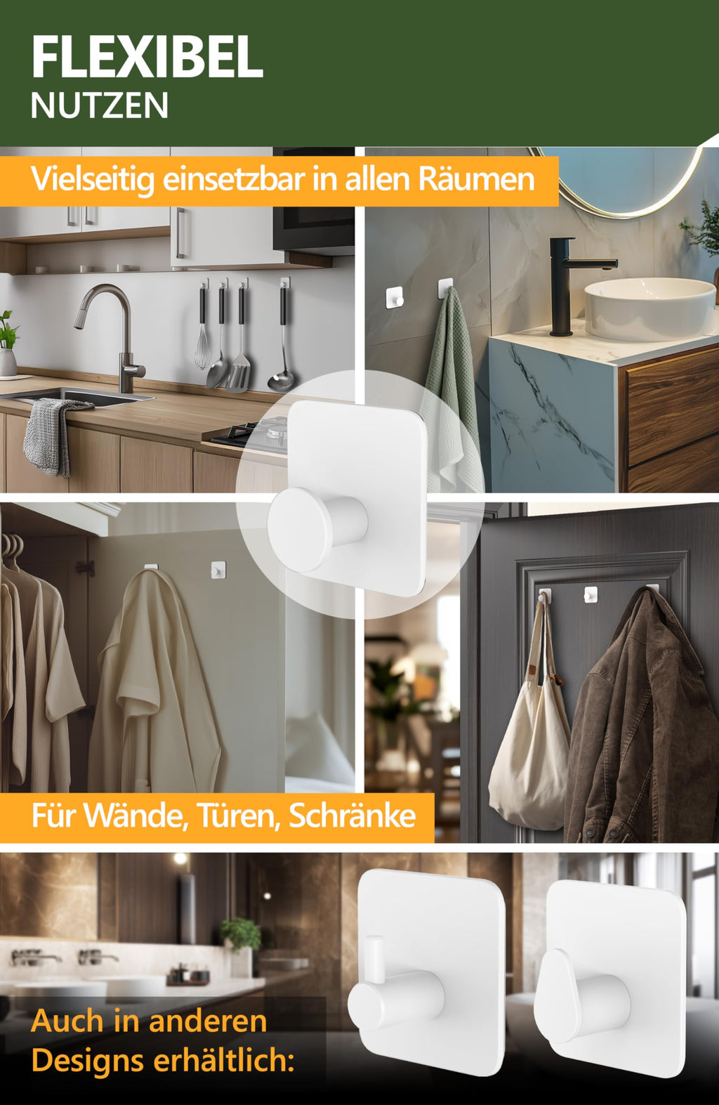 Handtuchhalter ohne Bohren - 4smile