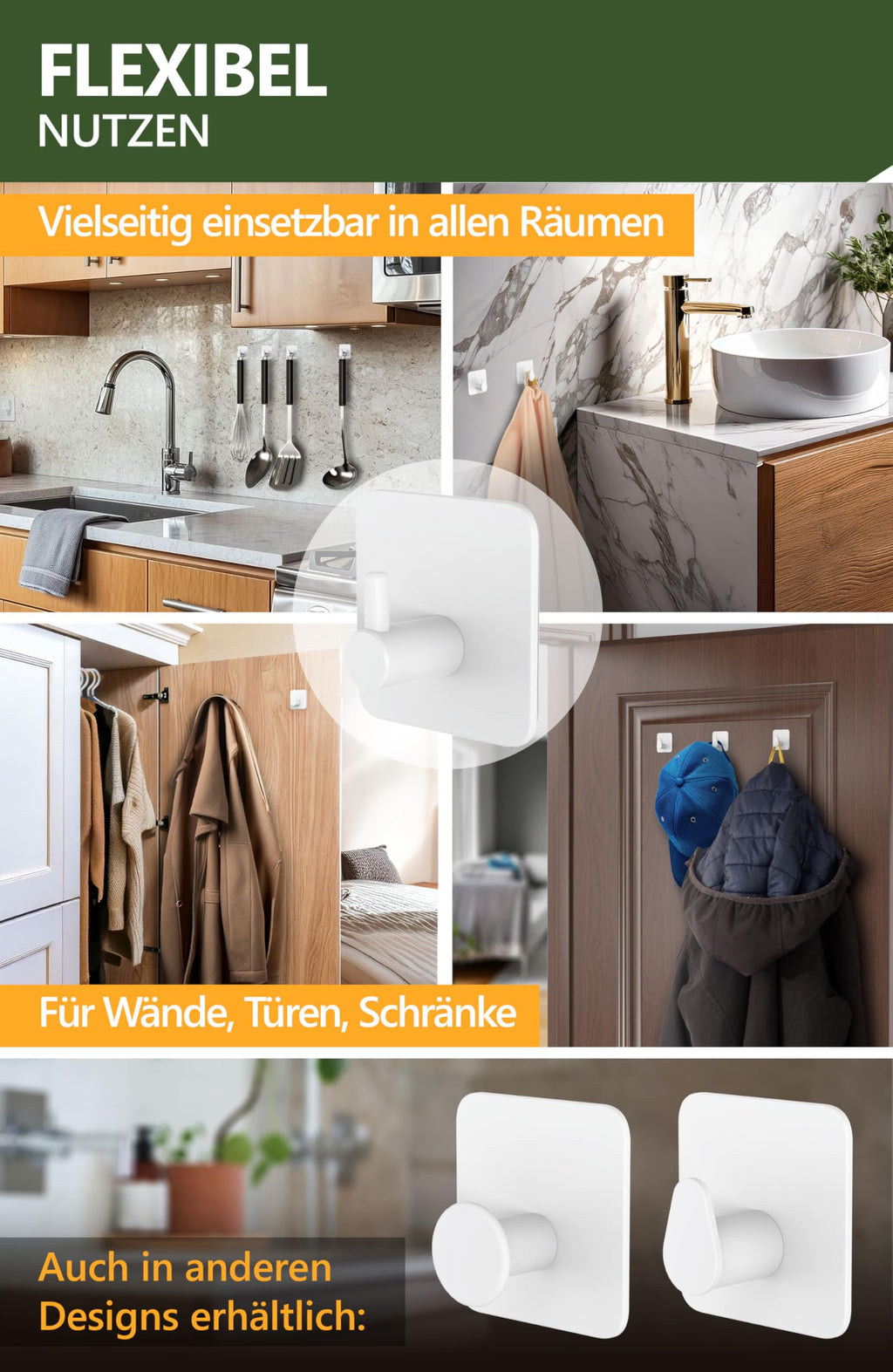 Handtuchhalter ohne Bohren - 4smile