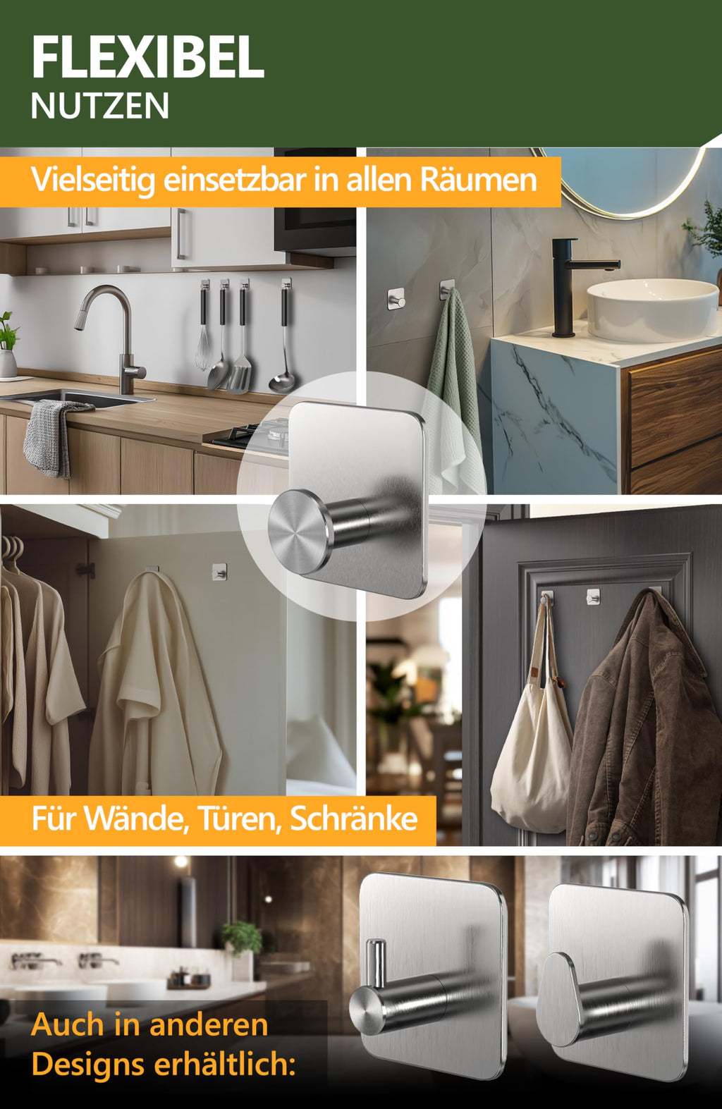 Handtuchhalter ohne Bohren - 4smile