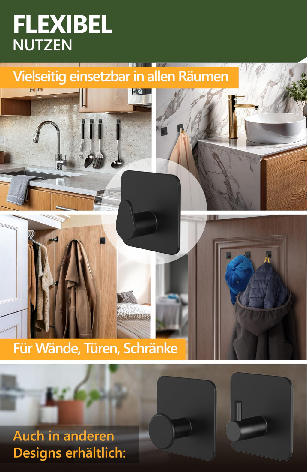 Handtuchhalter ohne Bohren - 4smile