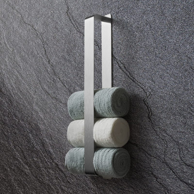 Towel Holder, No Drilling, Guest Towel Holder, Self-Adhesive, Bath Towel Holder, Stainless Steel Towel Holder, Wall Mounting (Black, 42 cm)